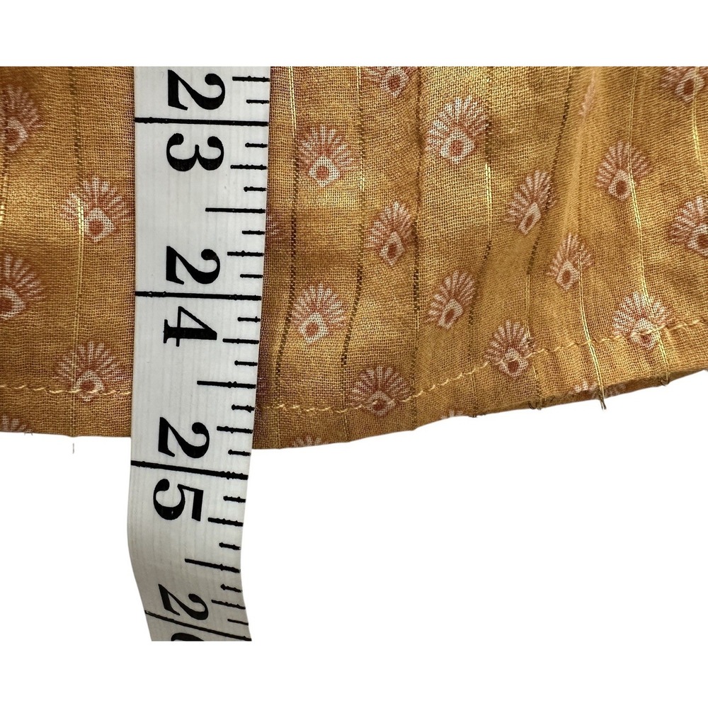 Spell and The Gypsy Coco Lei Blouse Top Women's XS Caramel Boho Embroidered - Picture 14 of 14